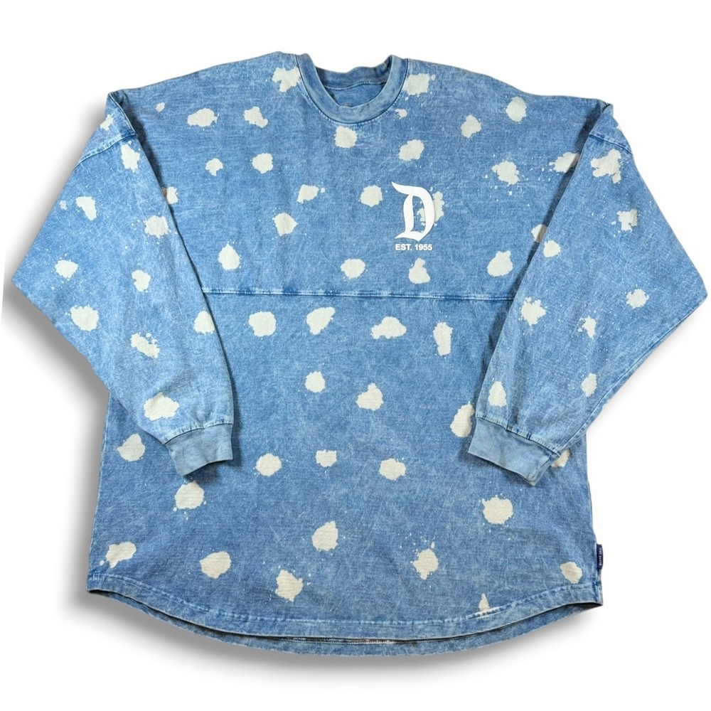 Disney‎ Disneyland Resort Spirit Jersey Denim Bleach Adult XXL 2XL
